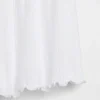 Pantalones cortos de pijama de punto pointelle con dobladillo ondulado