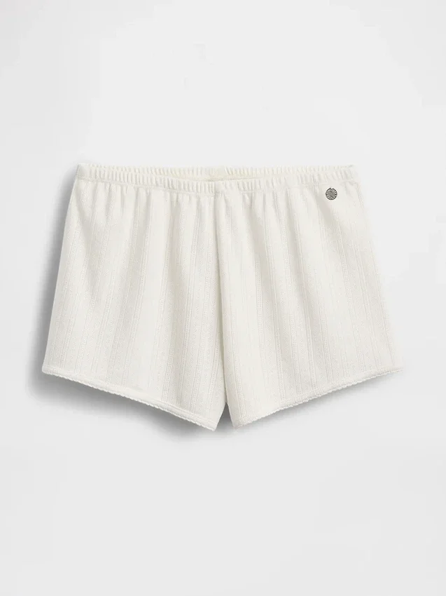 Pantalones cortos de pijama de punto Pointelle de GAP × Summer Fridays