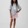 Pantalones cortos de pijama de punto pointelle reciclado para niños