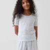 Pantalones cortos de pijama de punto pointelle reciclado para niños