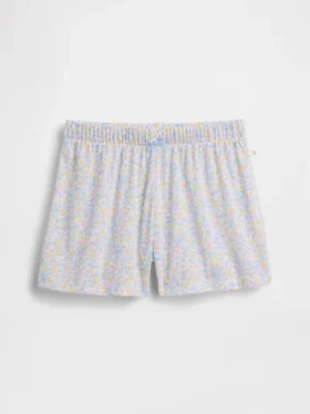 Pantalones cortos de pijama de punto pointelle reciclado para niños