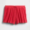 Pantalones cortos de pijama de punto waffle