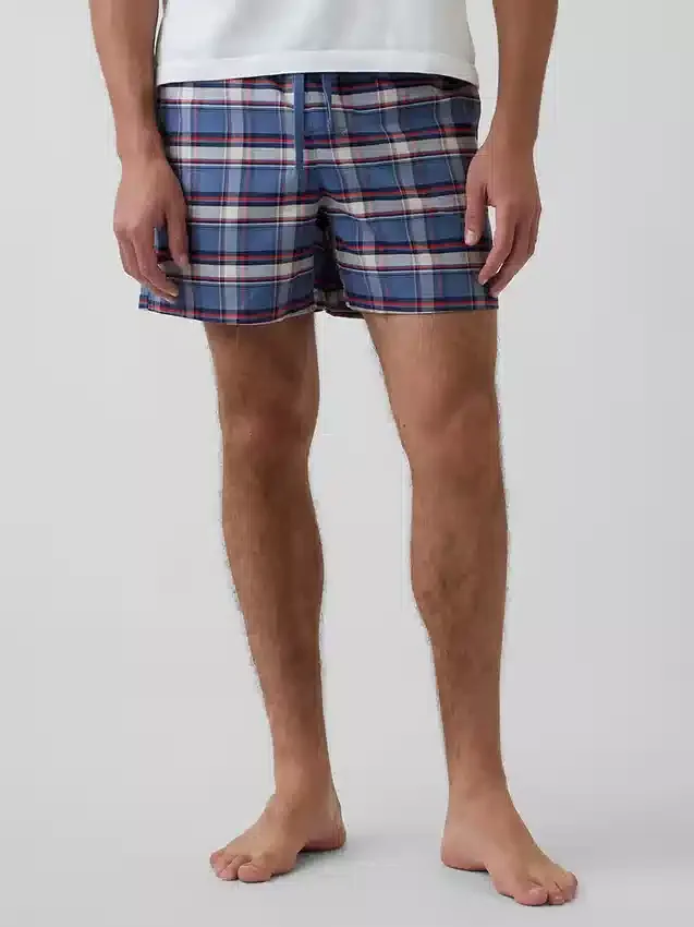 Pantalones cortos de pijama de tela Oxford