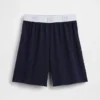 Pantalones cortos de pijama para niños con logotipo reciclado
