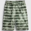 Pantalones cortos de pijama para niños con rayas tie-dye reciclados