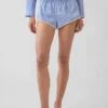 Pantalones cortos de pijama tipo bloomer de popelín