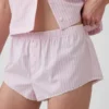 Pantalones cortos de pijama tipo bloomer de popelín