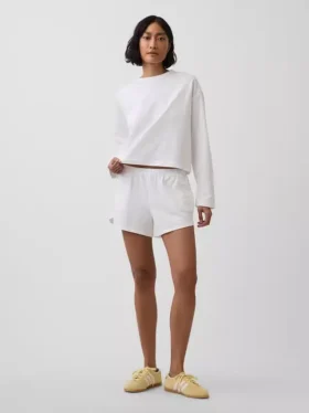 Pantalones cortos de punto con diseño de delfines de 3"