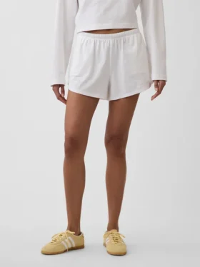 Pantalones cortos de punto con diseño de delfines de 3″