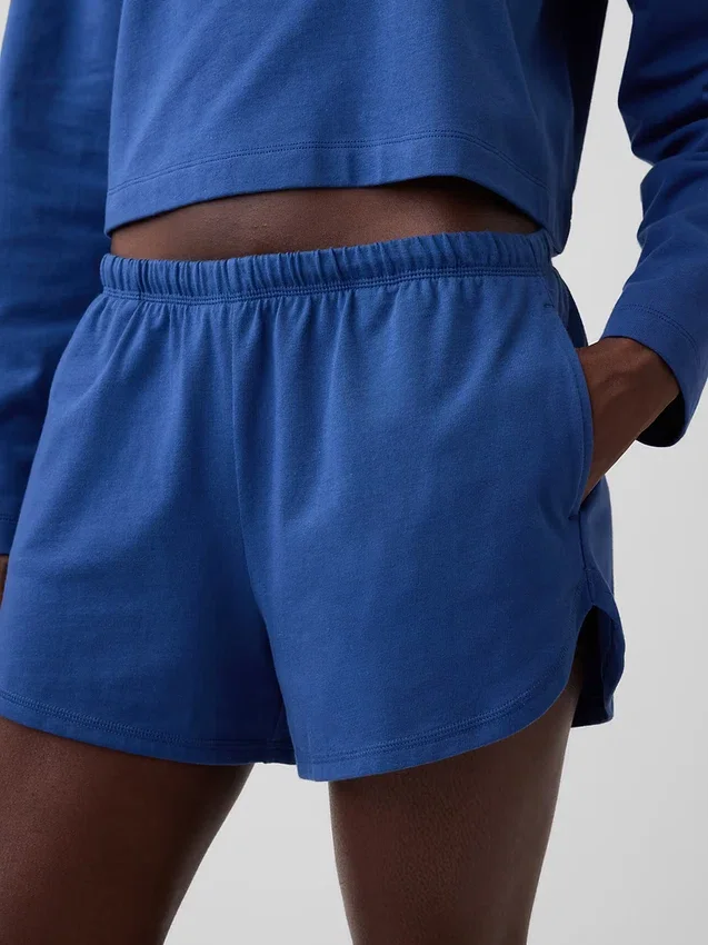Pantalones cortos de punto con diseño de delfines de 3"