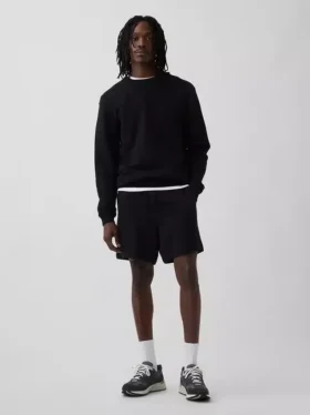 Pantalones cortos de sudadera de felpa francesa gruesa para adultos