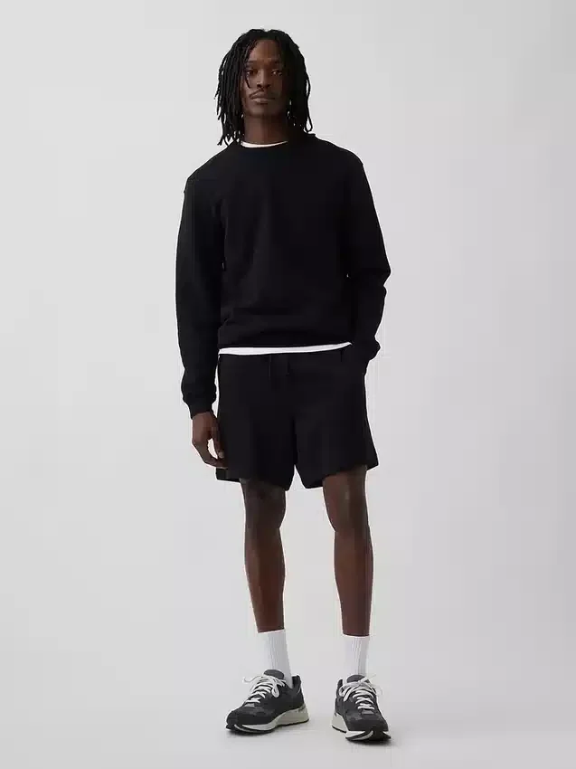 Pantalones cortos de sudadera de felpa francesa gruesa para adultos