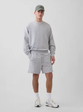 Pantalones cortos de sudadera de felpa francesa gruesa para adultos