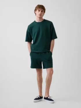 Pantalones cortos de sudadera de felpa francesa gruesa para adultos