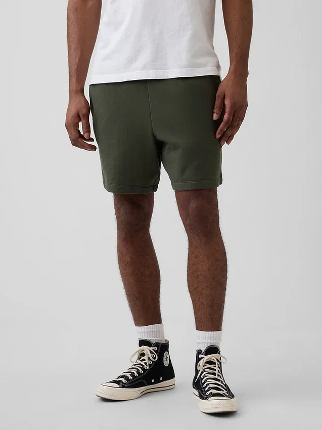 Pantalones cortos de sudadera de felpa francesa gruesa para adultos