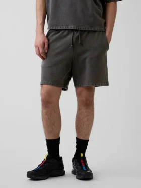 Pantalones cortos de sudadera de felpa francesa gruesa para adultos