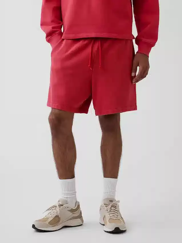 Pantalones cortos de sudadera de felpa francesa gruesa para adultos