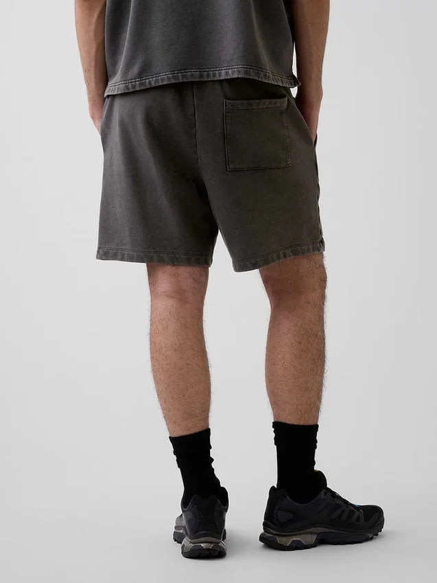 Pantalones cortos de sudadera de felpa francesa gruesa para adultos