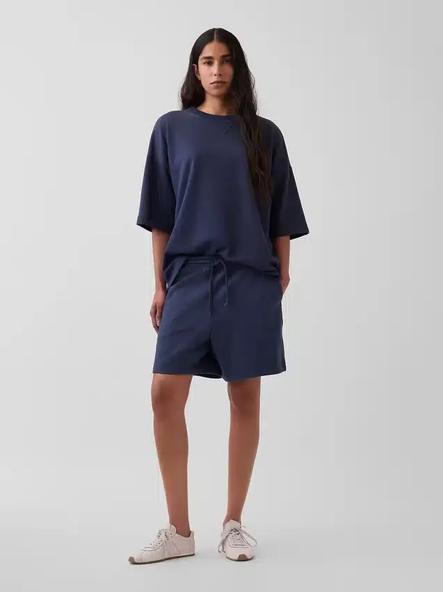 Pantalones cortos de sudadera de felpa francesa gruesa para adultos