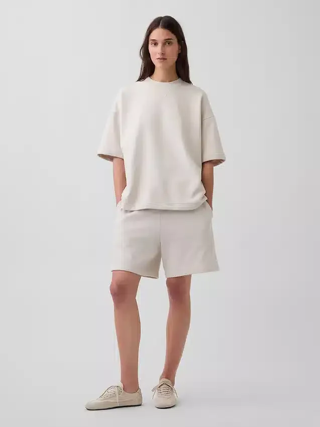 Pantalones cortos de sudadera de felpa francesa gruesa para adultos