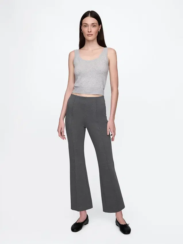 Pantalones cortos de talle alto de doble tejido