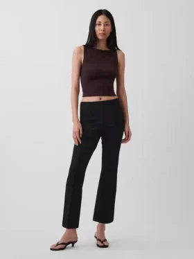 Pantalones cortos de talle alto de doble tejido
