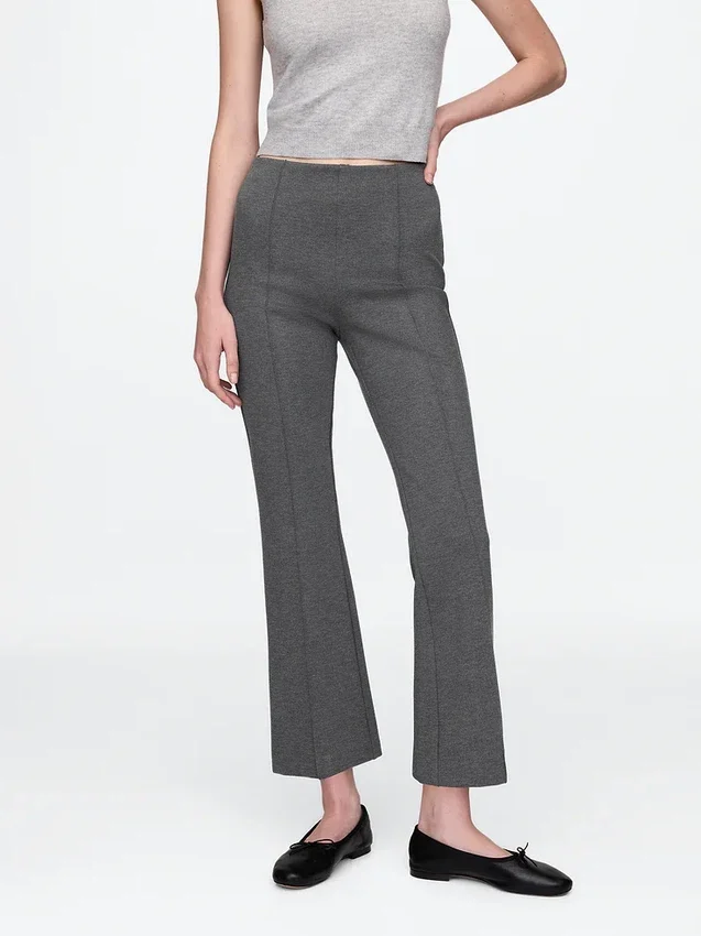 Pantalones cortos de talle alto de doble tejido