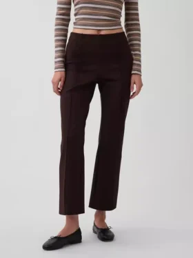 Pantalones cortos de talle alto de doble tejido