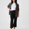 Pantalones cortos de talle alto de doble tejido