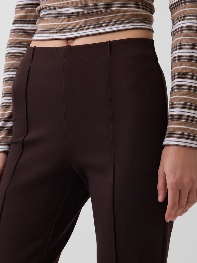 Pantalones cortos de talle alto de doble tejido