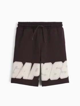 Pantalones cortos deportivos de malla para niños de 8″