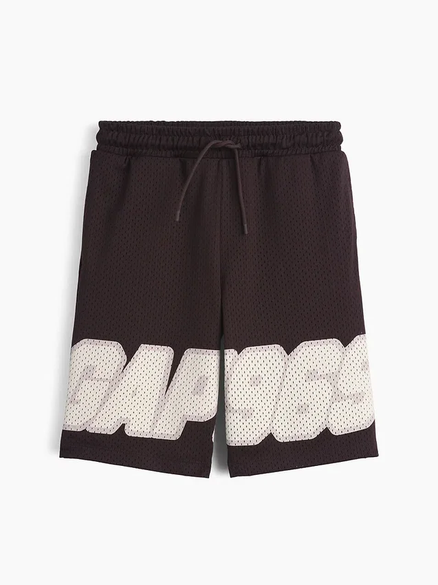 Pantalones cortos deportivos de malla para niños de 8"