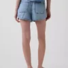 Pantalones cortos Easy Dolphin de mezclilla ultrasuave de talle medio