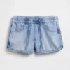 Pantalones cortos Easy Dolphin de mezclilla ultrasuave de talle medio