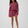 Pantalones cortos fáciles de poner a rayas de ganchillo para niños