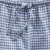 Pantalones cortos fáciles de poner de lino y algodón con estampado de cuadros vichy para niños