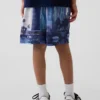 Pantalones cortos GapFit de malla reciclada de 6" para niños