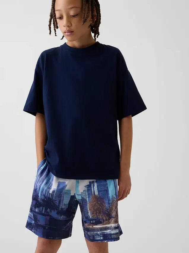 Pantalones cortos GapFit de malla reciclada de 6" para niños