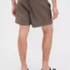 Pantalones cortos holgados de mezcla de lino de 5.5"
