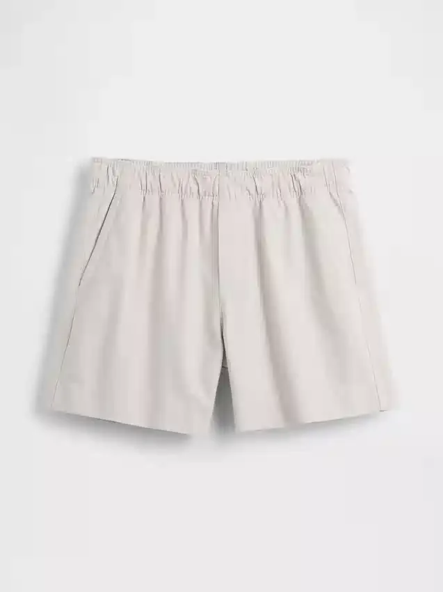 Pantalones cortos holgados de mezcla de lino de 5.5"