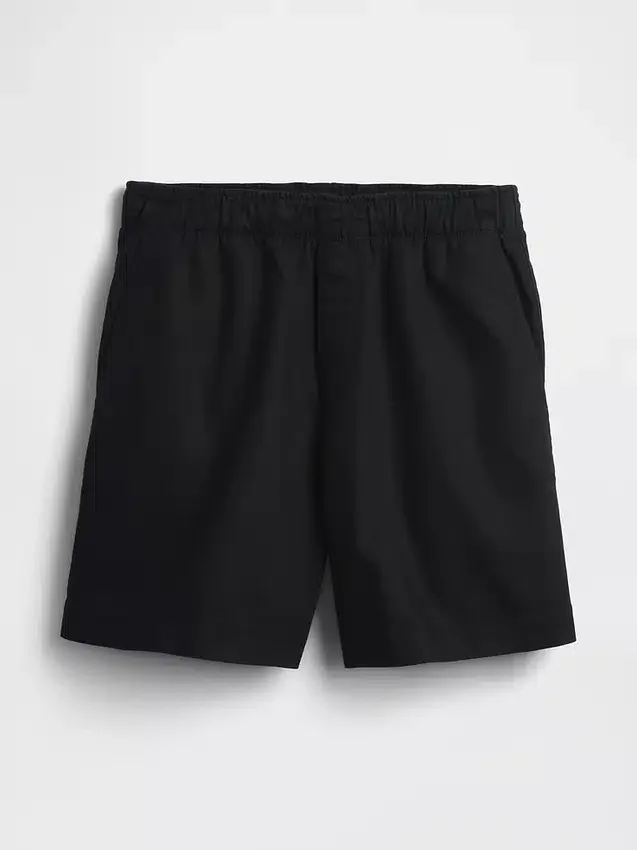 Pantalones cortos holgados de mezcla de lino de 5.5"