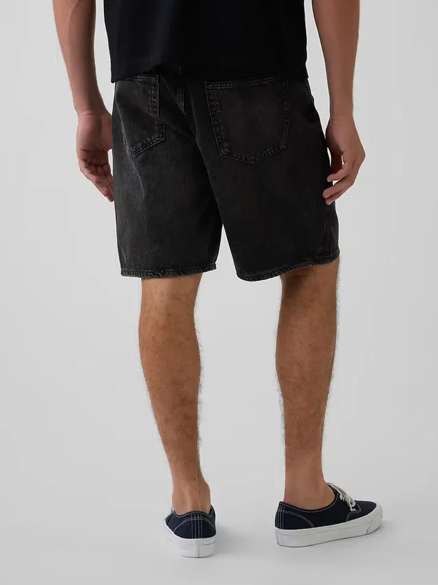 Pantalones cortos holgados de mezclilla de 10.5"