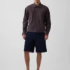 Pantalones cortos holgados de mezclilla estilo carpintero de 10.5"