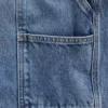 Pantalones cortos holgados de mezclilla estilo carpintero de 10.5"