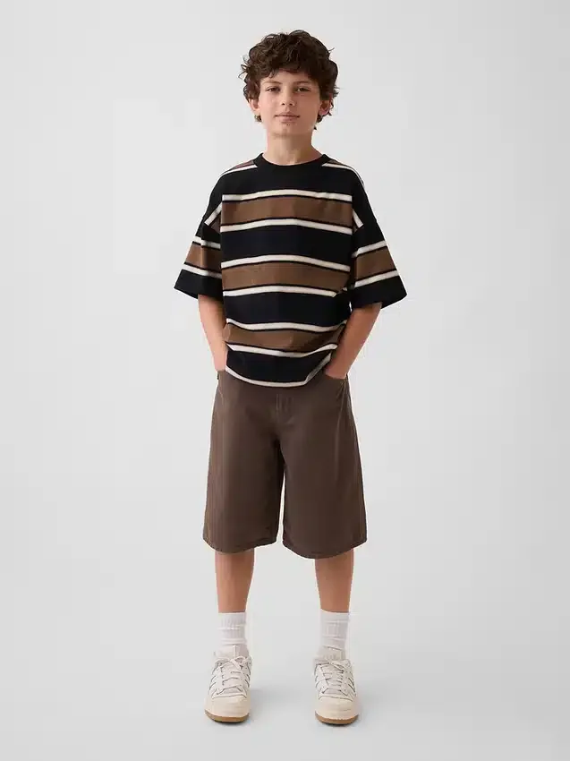 Pantalones cortos holgados de mezclilla para niños