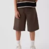 Pantalones cortos holgados de mezclilla para niños