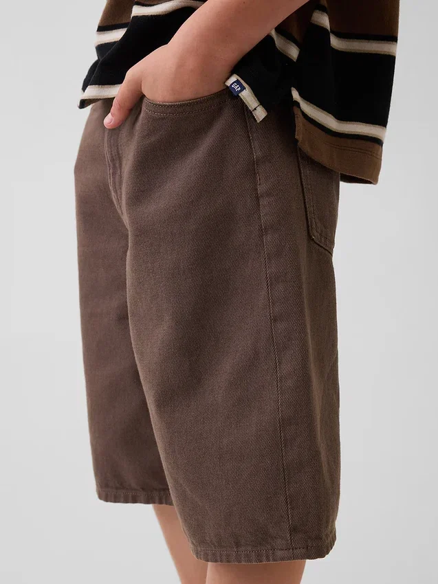 Pantalones cortos holgados de mezclilla para niños