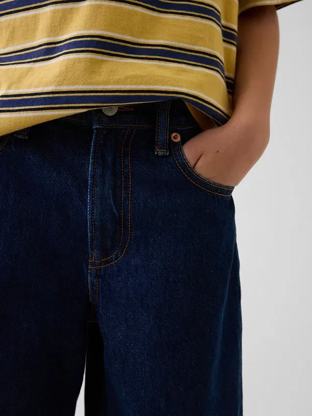 Pantalones cortos holgados de mezclilla para niños