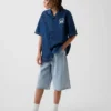Pantalones cortos holgados de mezclilla ultrasuaves para niños