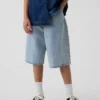Pantalones cortos holgados de mezclilla ultrasuaves para niños